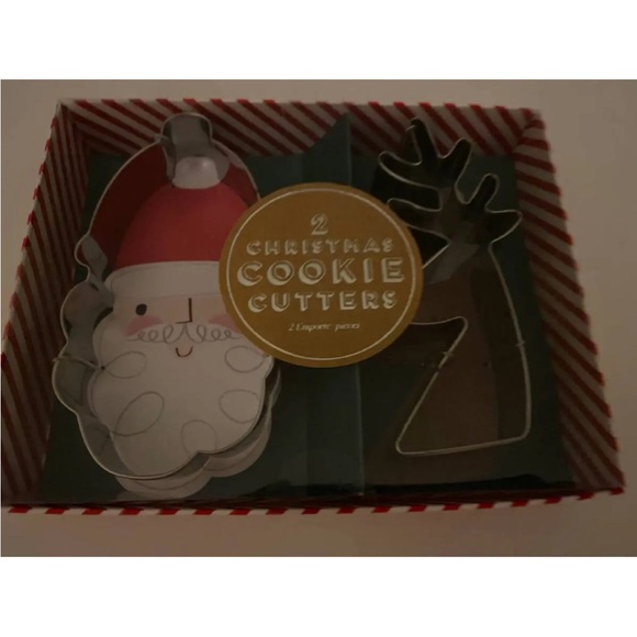 Christmas Meri Meri Santa & Reindeer Cookie Cutters Set 2 Metal NIB - Picture 2 of 2